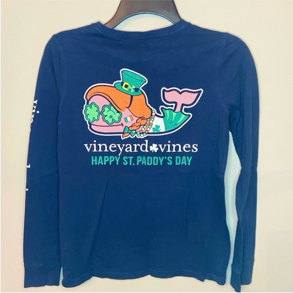 Vineyard Vines St. Paddy's Day Long Sleeve Shirt Navy Women’s XXS